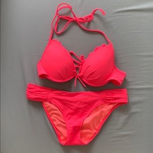 Victoria’s Secret neon pink bikini